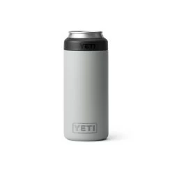 Yeti Rambler 12 Oz Colster Slim Can Insulator -Hiking Camping Store Drinkware ColsterSlim 12oz GraniteGray Studio PrimaryB