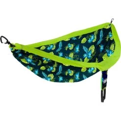 DoubleNest Print Hammock -Hiking Camping Store ENO DoubleNest Print Aloha Green