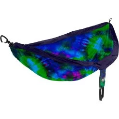 DoubleNest Print Hammock -Hiking Camping Store ENO DoubleNest TyeDye Print Blue