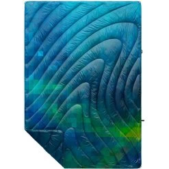 Rumpl Original Puffy Blanket - Printed 1-Person -Hiking Camping Store TPPB CPF 1 PIXELFETTI COOL OGPUFFY 1P FLATLAY