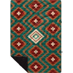 Rumpl Original Puffy Blanket - Printed 1-Person -Hiking Camping Store TPPB KK1 1 COPPER BASKET KASSIE KUSSMAN OGPUFFY 1P FLATLAY