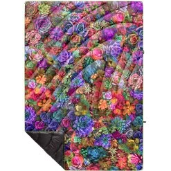 Rumpl Original Puffy Blanket - Printed 1-Person -Hiking Camping Store TPPB SUC 1 PSYCHEDELIC SUCCULENT OGPUFFY 1P FLATLAY