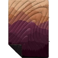 Rumpl Original Puffy Blanket - Printed 1-Person -Hiking Camping Store TPPB TTF 1 TETON FADE OGPUFFY 1P FLATLAY