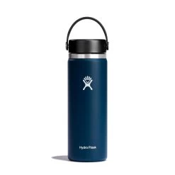 Hydro Flask 20 Oz Wide Mouth Water Bottle 11 Hydro Flask 20 Oz Wide Mouth Water Bottle -Hiking Camping Store W20BTS464 Indigo StraightOn