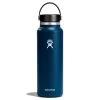 Hydro Flask 40 Oz Wide Mouth Water Bottle -Hiking Camping Store w40bts464 indigo straighton